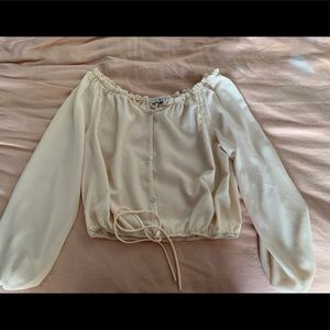 Flowy off shoulder Fashionnova top